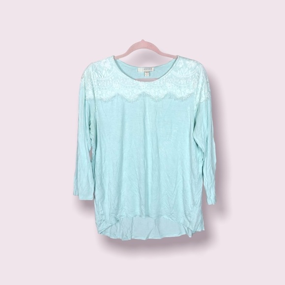 Kenar‎ blue lace top - Picture 1 of 7